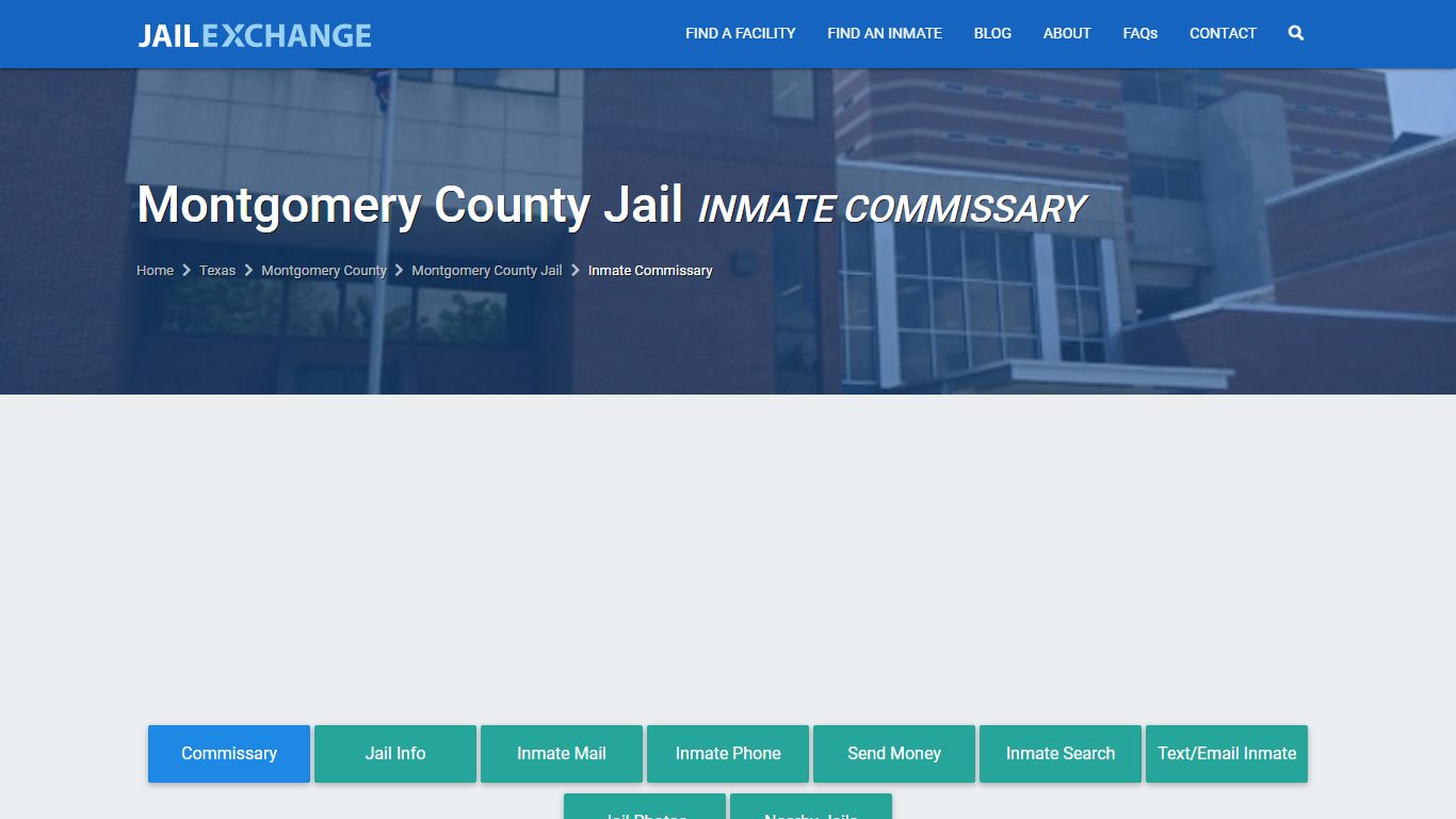 Montgomery County Jail Commissary, Care Packs, Gifts | Conroe, Texas